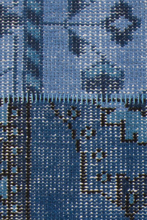 Chandra Fusion Fus-26304 Blue Rug - close-up detail