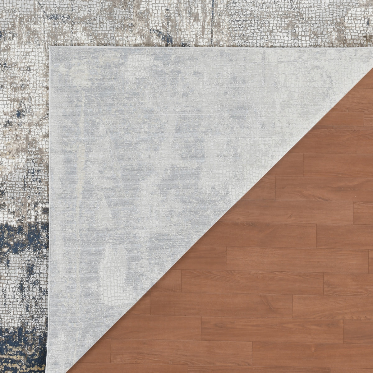Amer Hamilton HAM-1 Beige / Indigo area rug - back view
