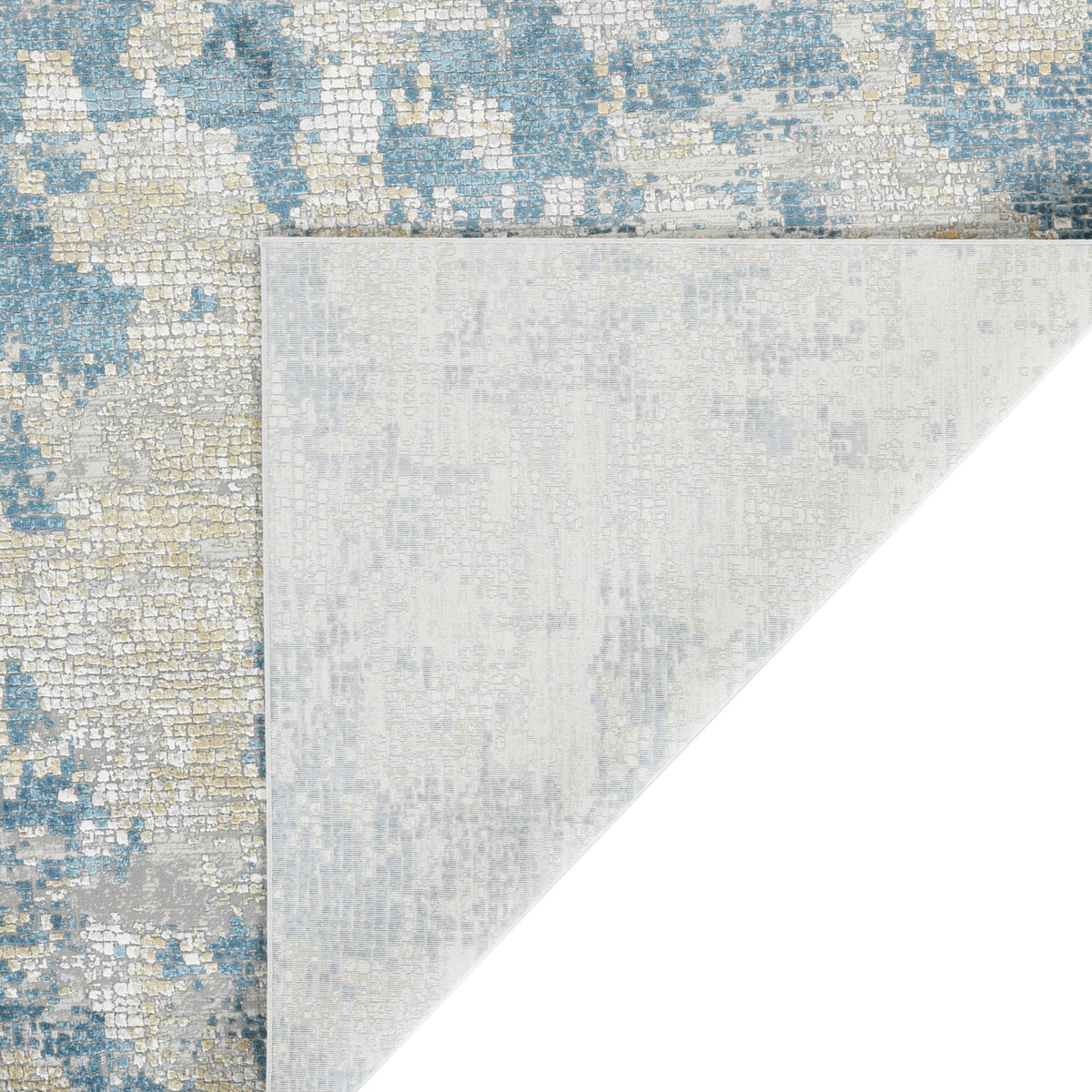 Amer Hamilton HAM-2 Ivory / Blue area rug - back view