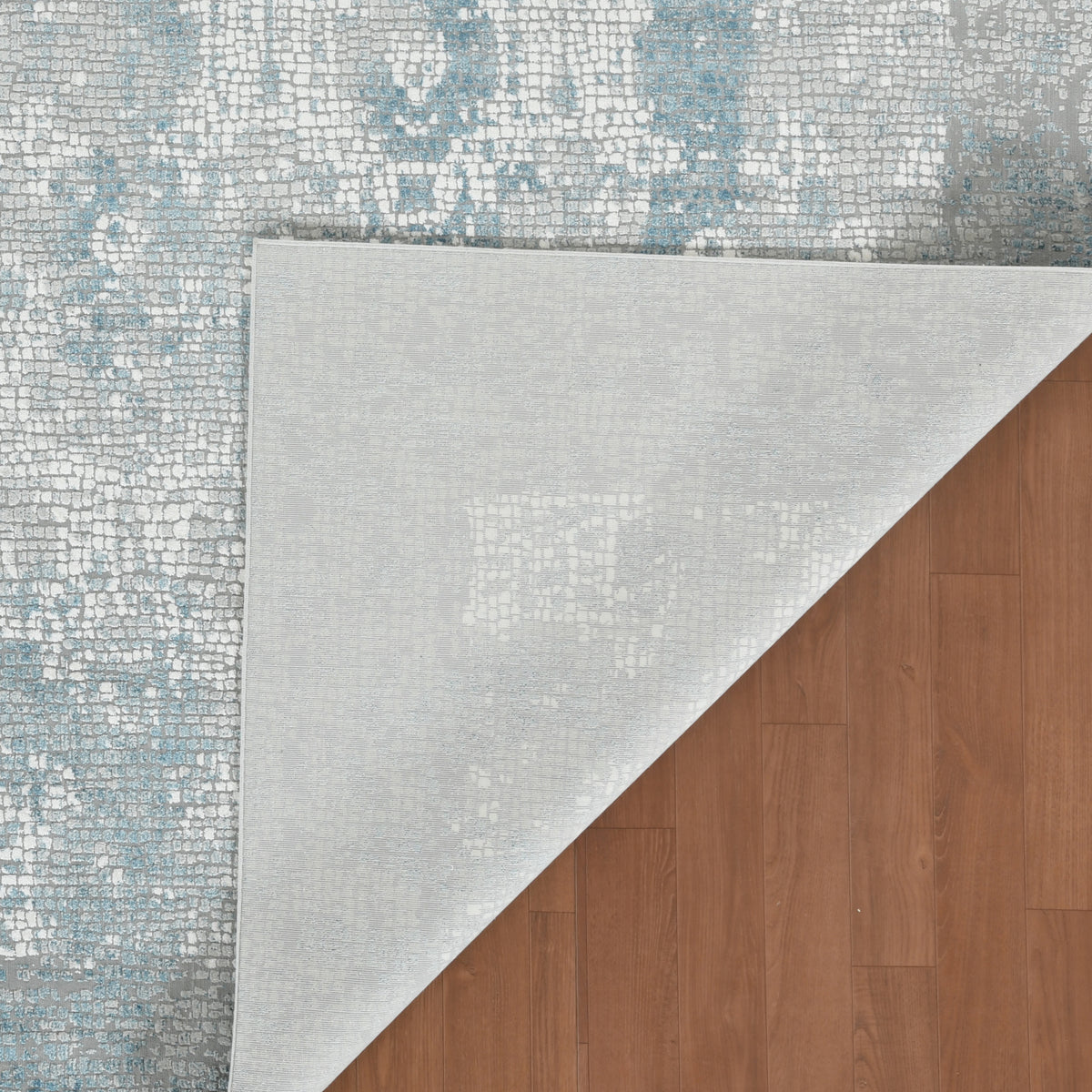 Amer Hamilton HAM-4 Gray / Blue area rug - back view