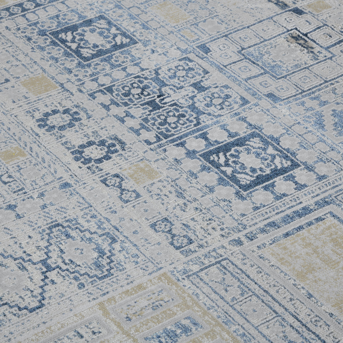 Amer Hamilton HAM-7 Ivory / Gold area rug - close-up view