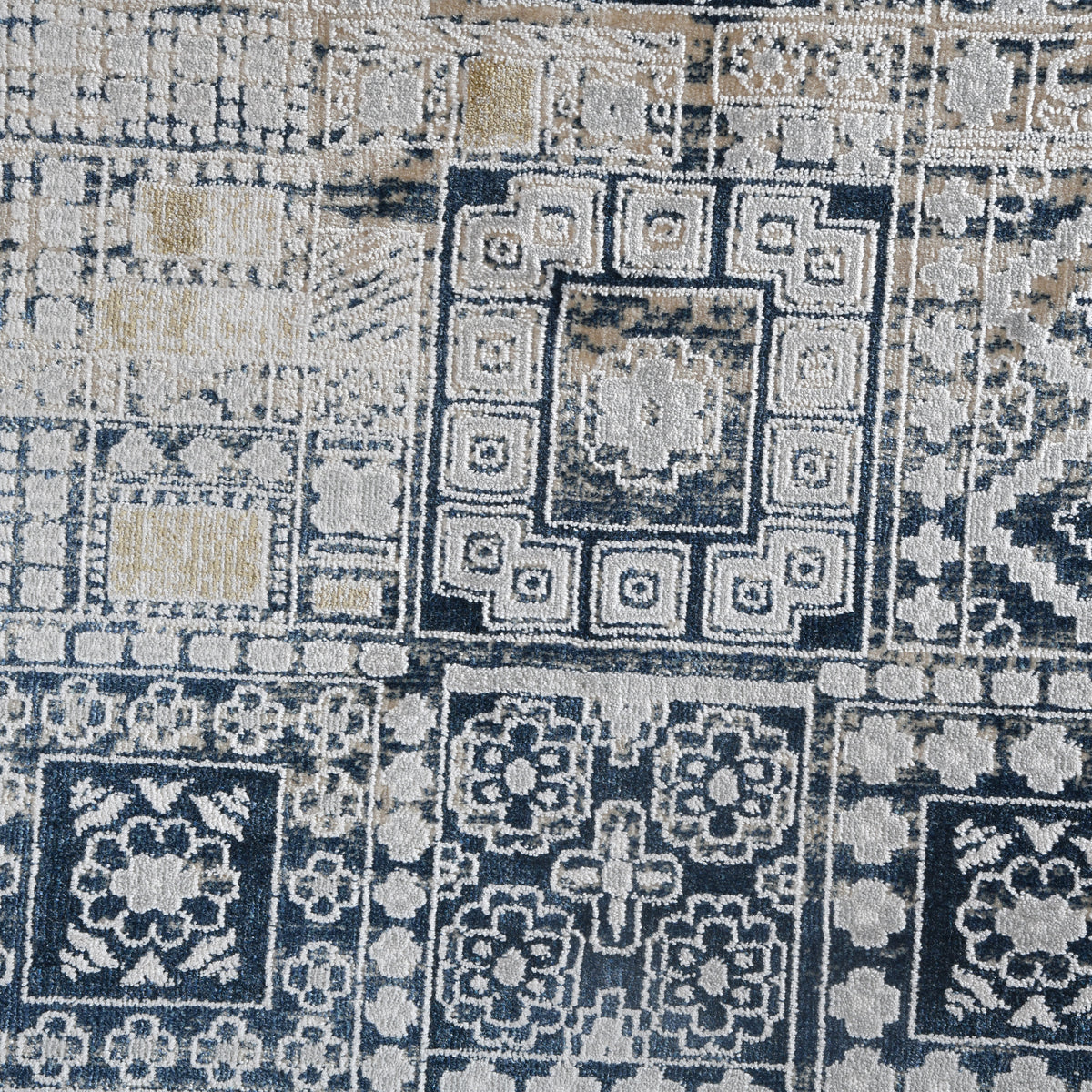 Amer Hamilton HAM-7 Ivory / Gold area rug - color swatch view