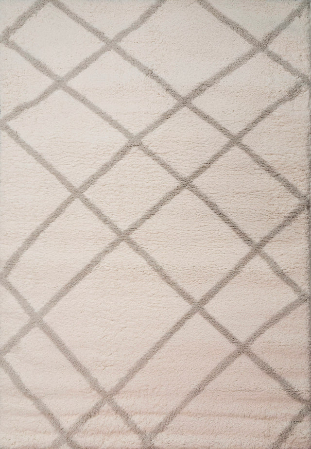 Dynamic Rugs Haven 19594 Power Loomed Modern Ivory/Grey Rug
