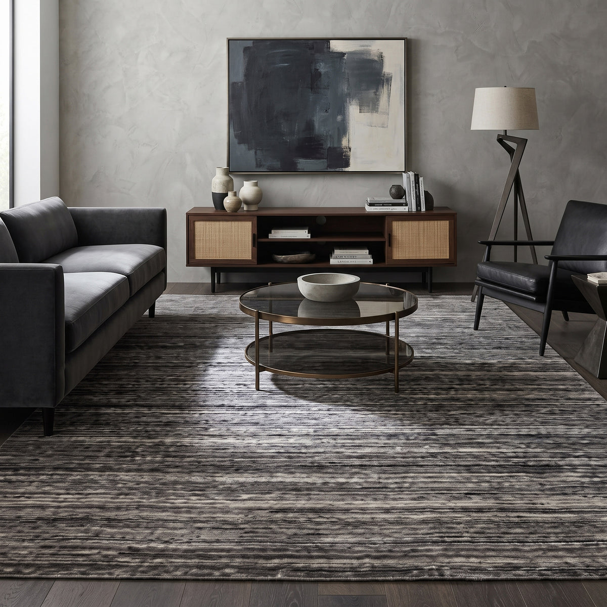 Amer Heaven HEA-5 Iron area rug - lifestyle view