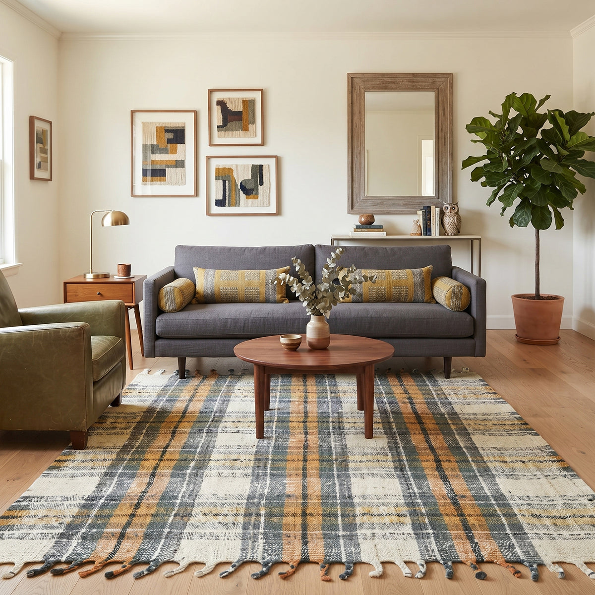 Amer Hampton HMP-1 Olive area rug - lifestyle view