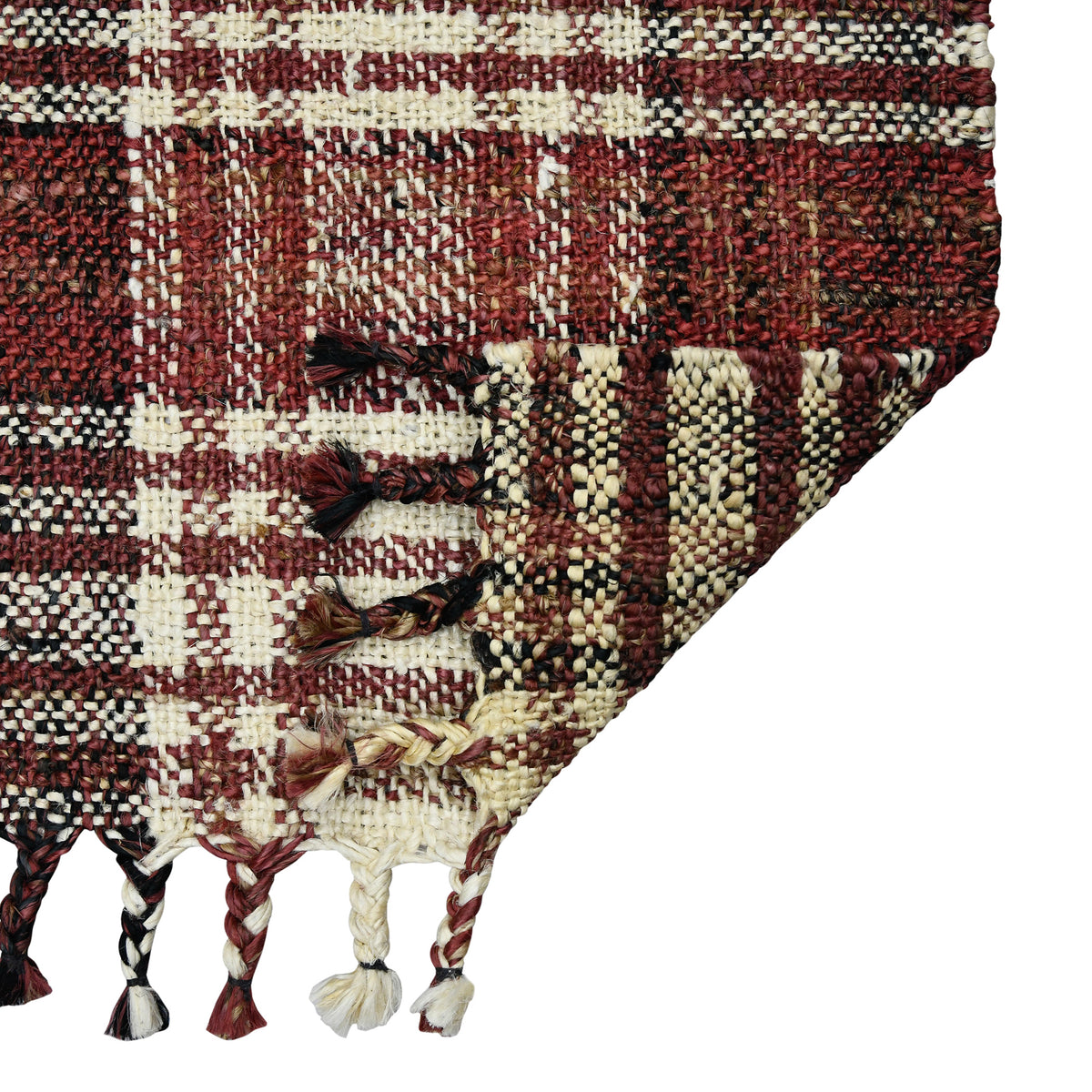 Amer Hampton HMP-4 Brick Red area rug - back view