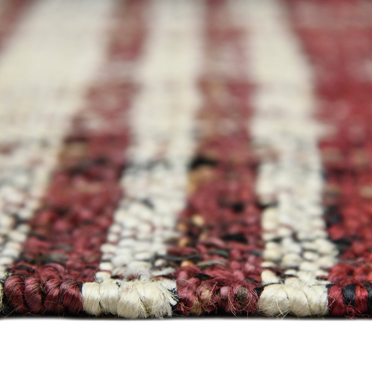 Amer Hampton HMP-4 Brick Red area rug - profile view