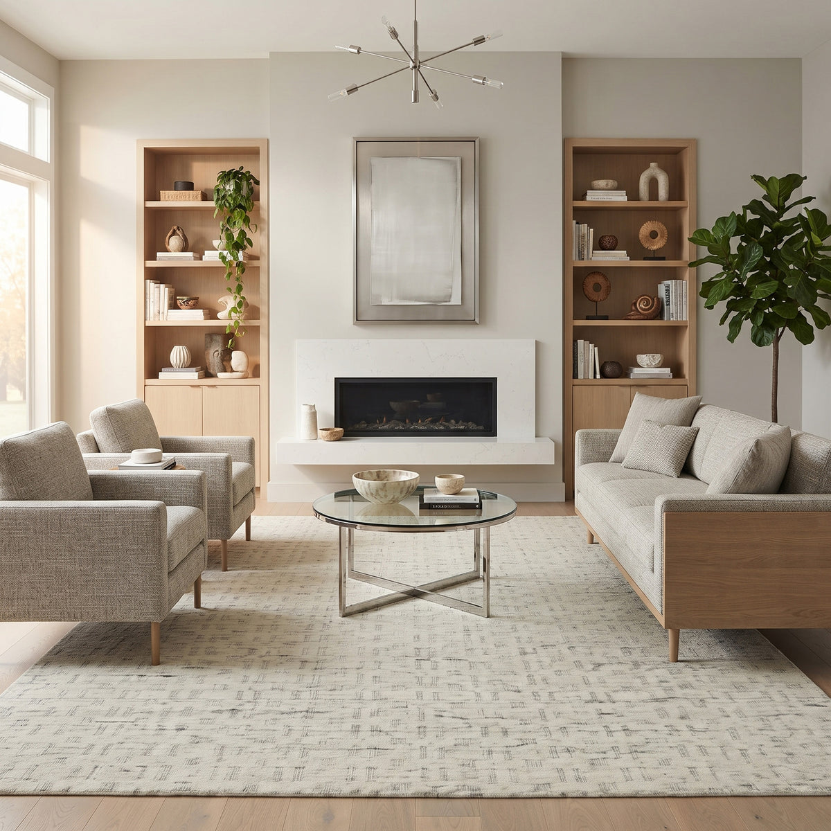 Amer Houston HOU-1 Natural White area rug - lifestyle view