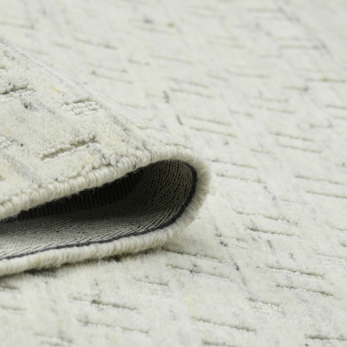 Amer Houston HOU-1 Natural White area rug - rolled view