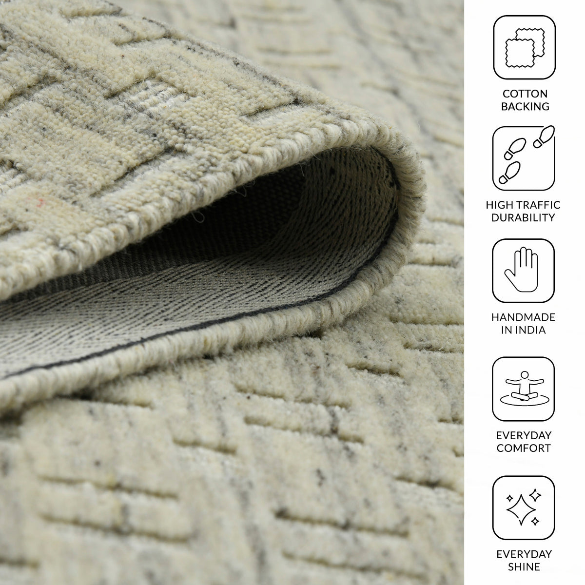 Amer Houston HOU-2 Beige area rug - infographic view