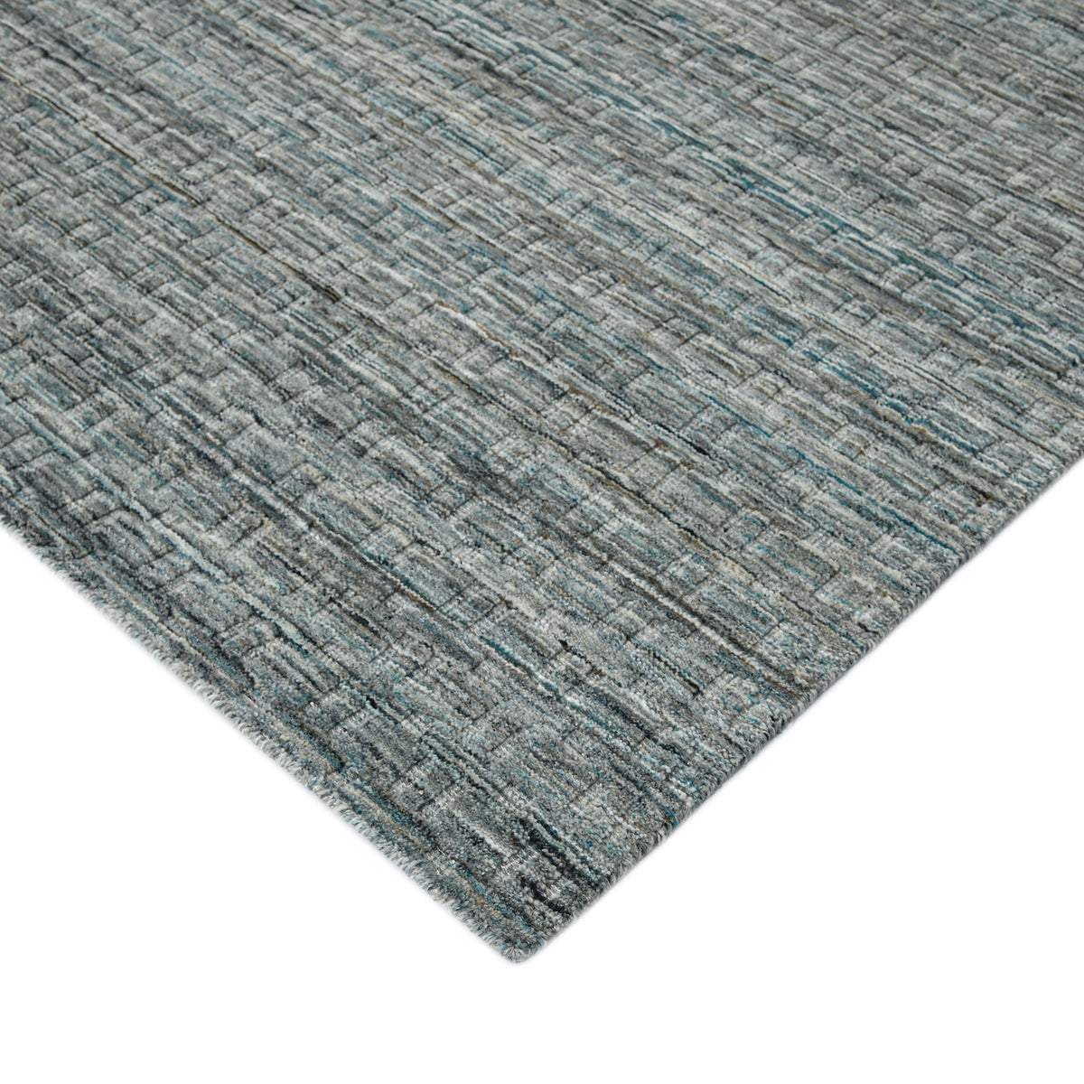 Amer Houston HOU-6 Turq Gray area rug - corner view