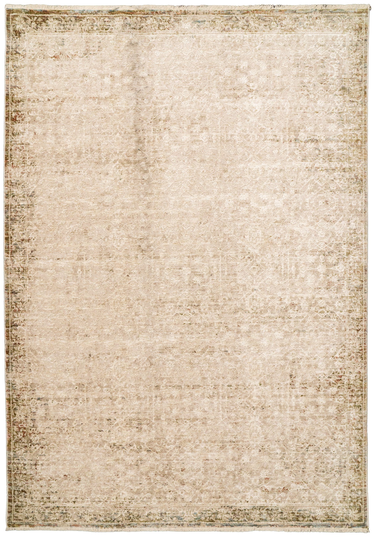 Dynamic Rugs Hudson 1460 Power Loomed Transitional Beige/Cream Rug