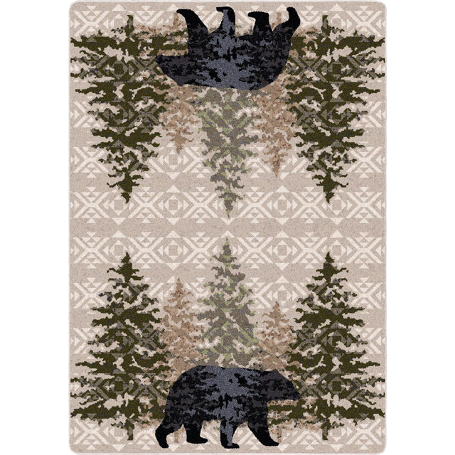 American Dakota High Point Bear Stone Rug