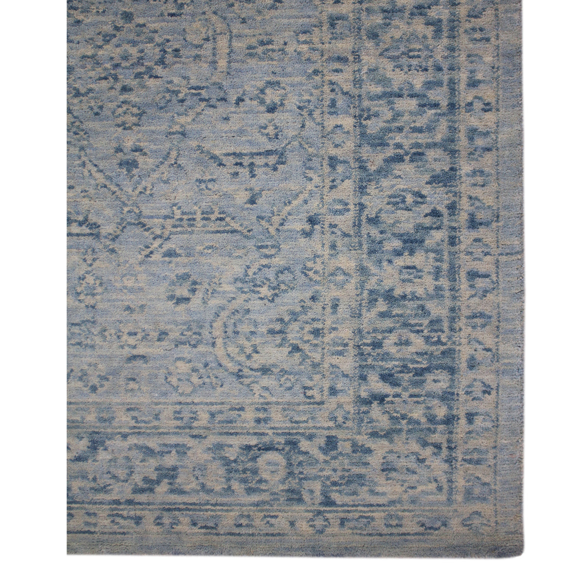 Amer Inara INA-7 Aqua area rug - corner view