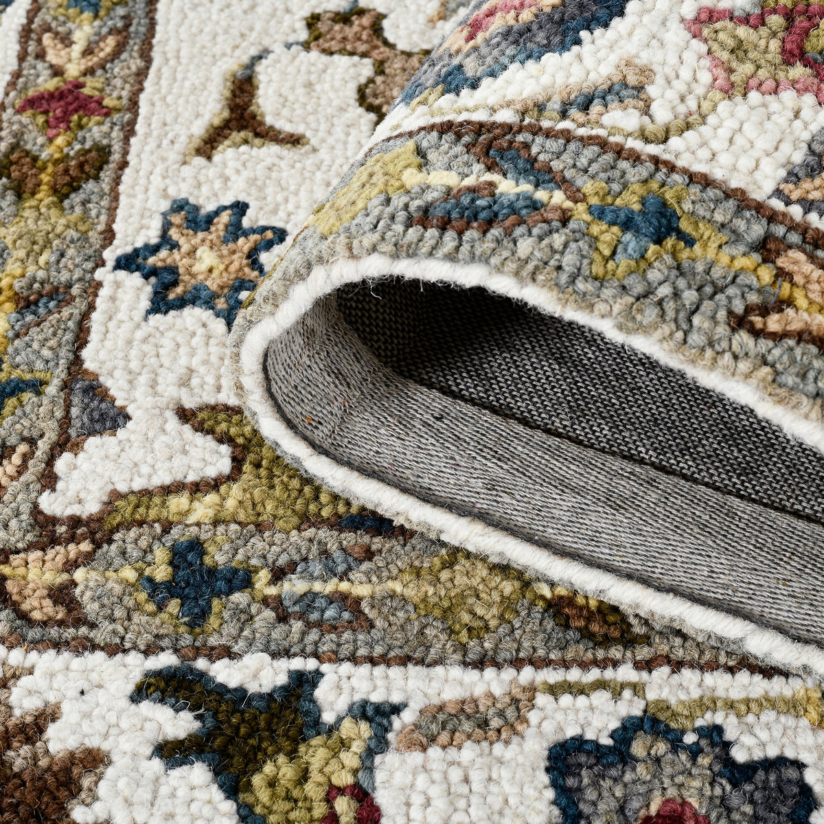 Amer Jackson JAC-1 Ivory area rug - rolled view