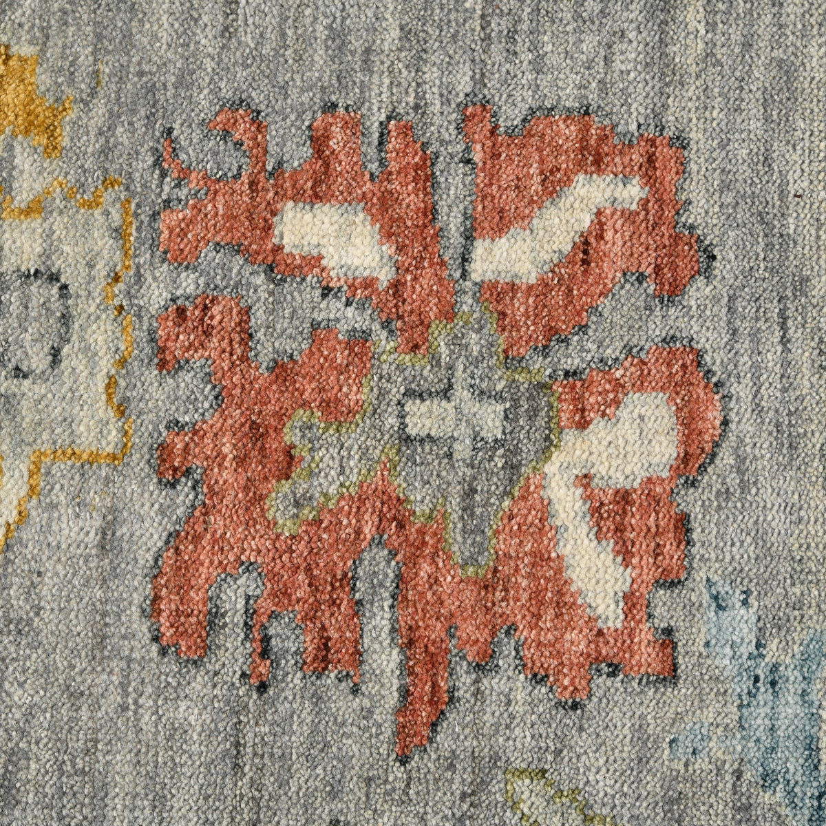 Amer Jaigarh JAI-17 Pigeon Gray / Pebble Gray area rug - color swatch view