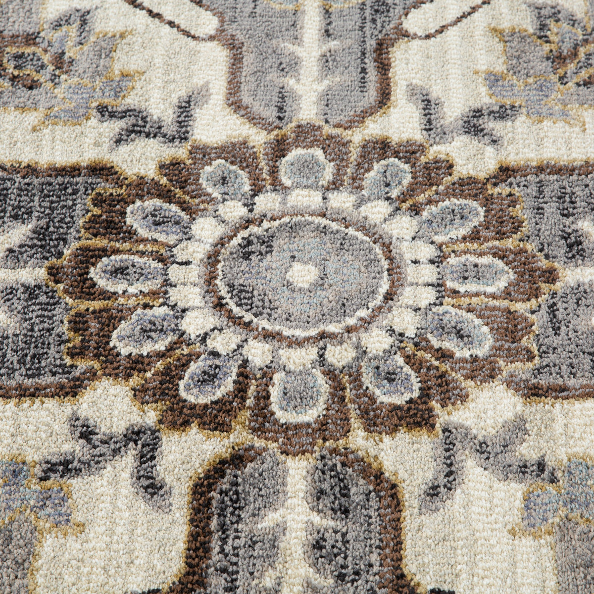 Amer Jordan JOR-10 Ivory / Blue area rug - close-up view