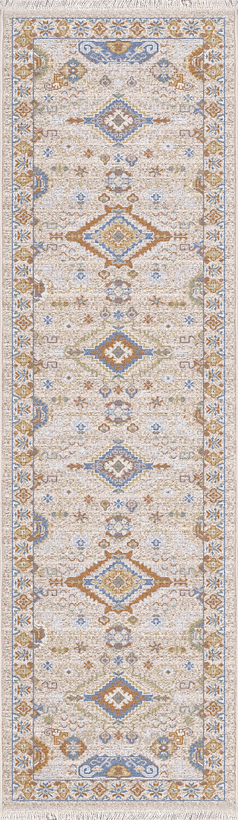 Dynamic Rugs Juno 6886 Power Loomed Traditional Ivory/Multi Rug