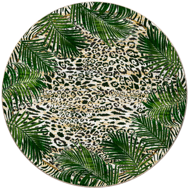 American Dakota Jungle Border Natural Rug