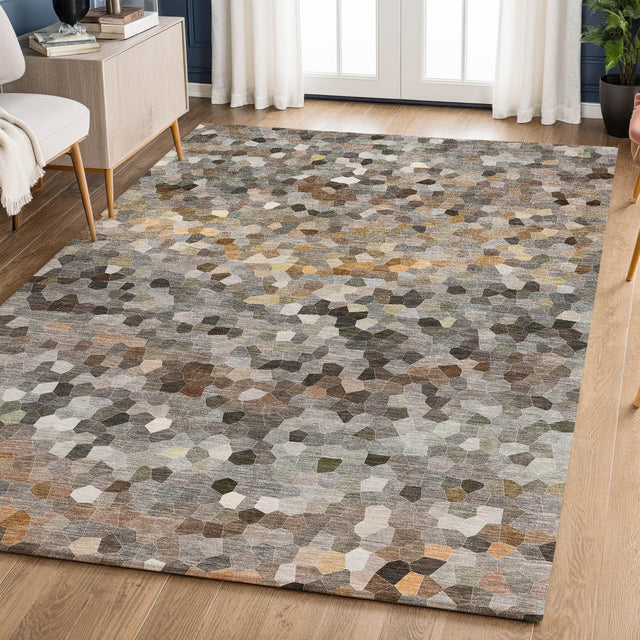 Dalyn Kaleidoscope KL1 Transitional Machine Made Pewter Rug