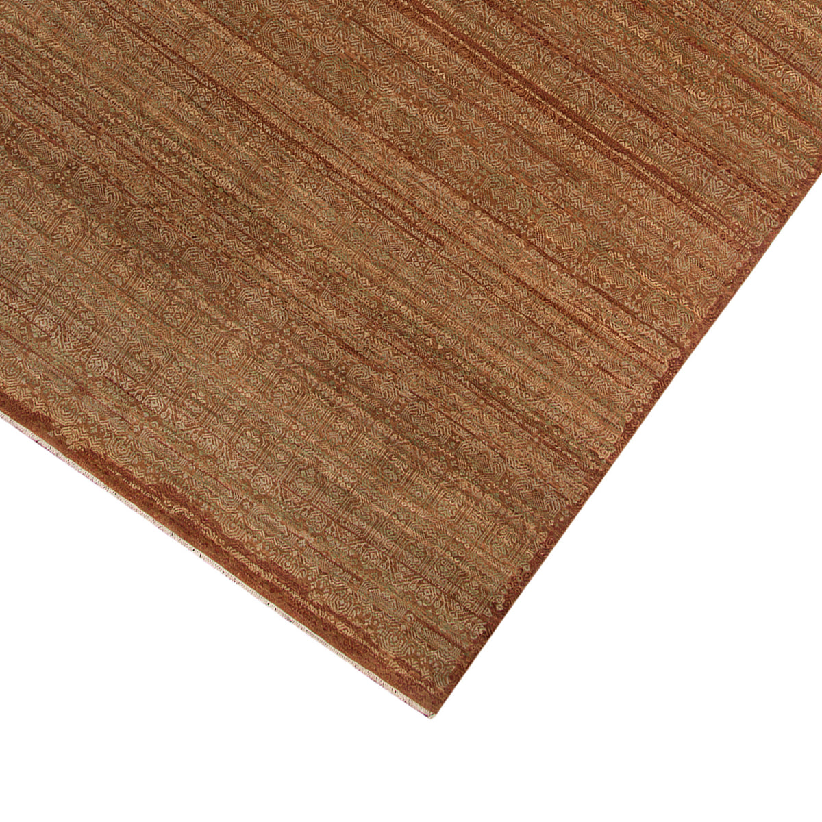 Amer Kohinoor KOH-3 Orange Rust area rug - corner view