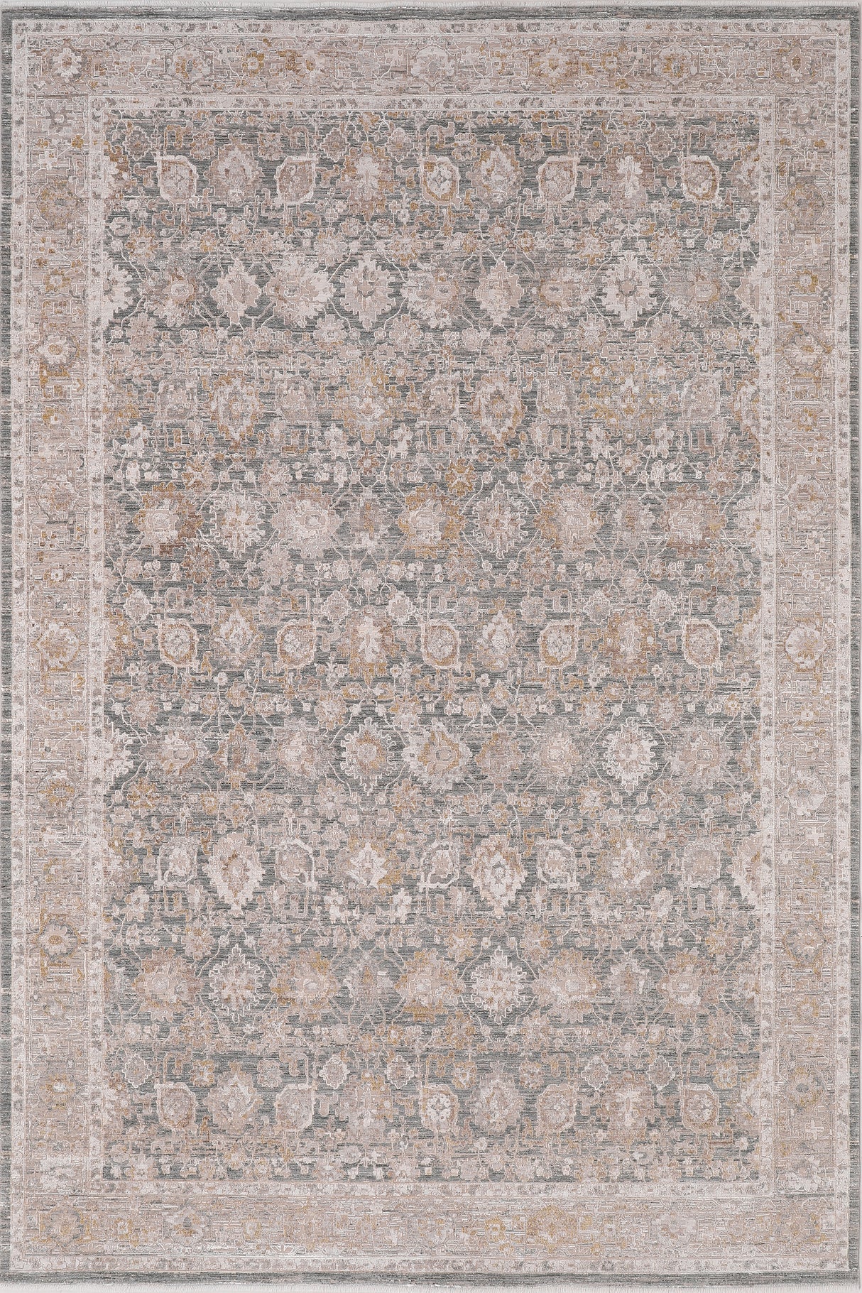 Dynamic Rugs Lara 14621 Power Loomed Traditional Beige/Grey/Cream Rug