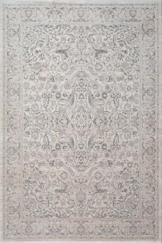 Dynamic Rugs Lara 14626 Power Loomed Traditional Ivory/Beige/Grey Rug