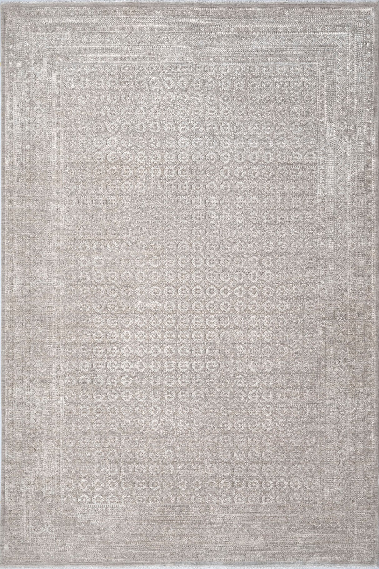 Dynamic Rugs Lara 14627 Power Loomed Traditional Taupe Rug
