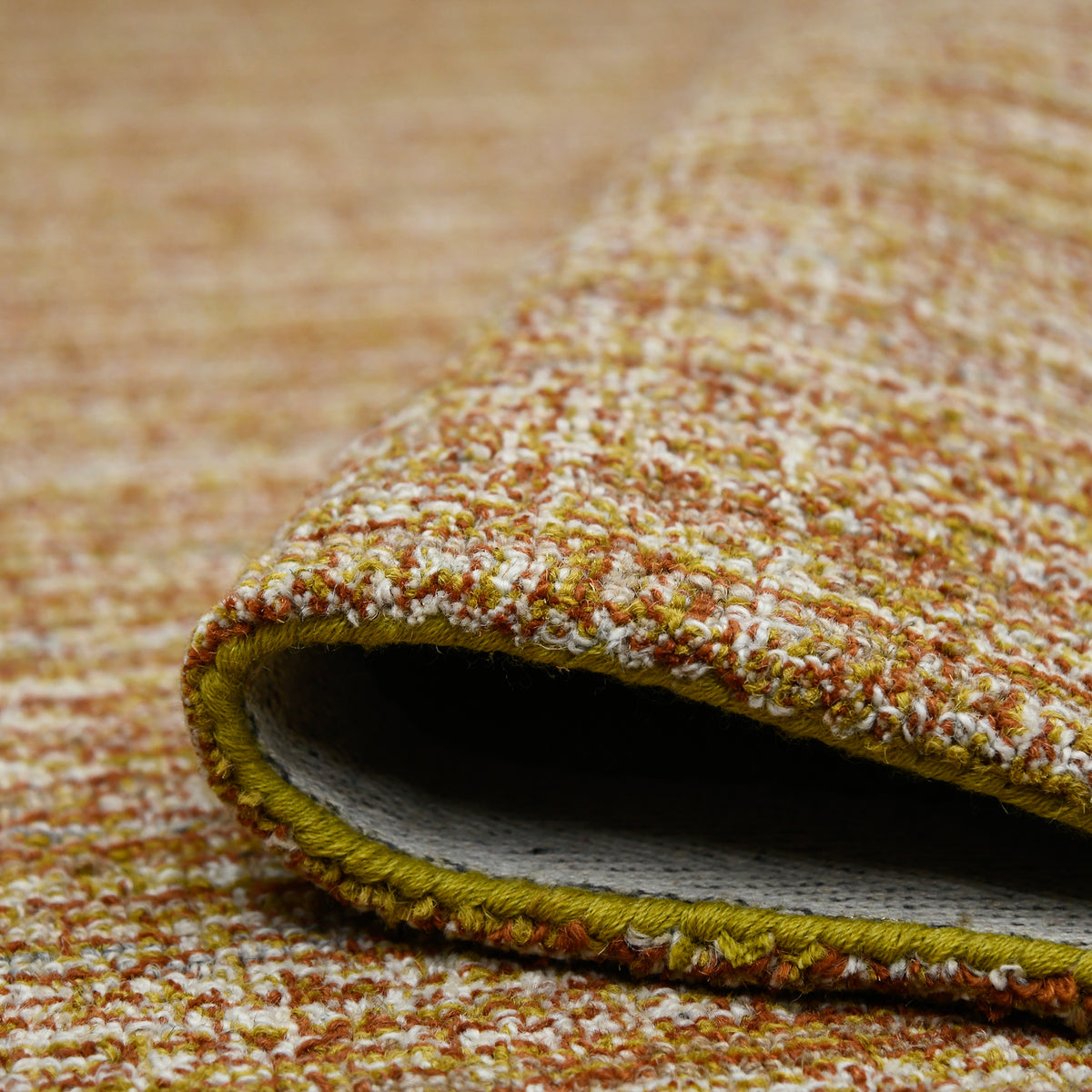 Amer Laurel LAU-11 Rust area rug - rolled view