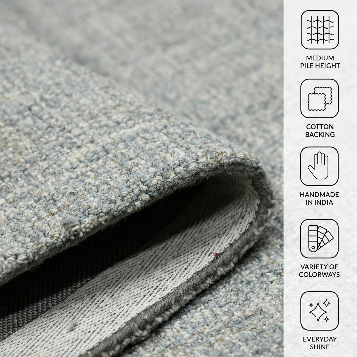 Amer Laurel LAU-6 Sea Blue area rug - infographic view