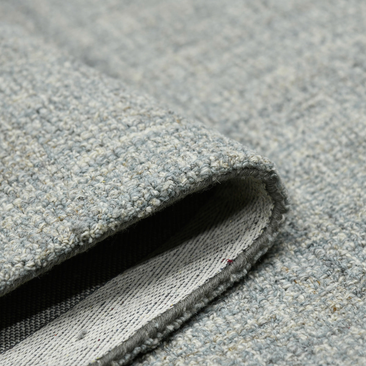 Amer Laurel LAU-6 Sea Blue area rug - rolled view