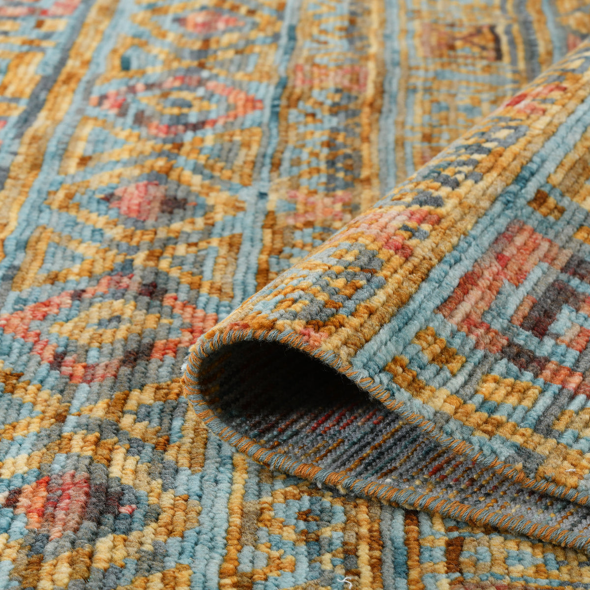 Amer Legacy LEG-40 Orange area rug - rolled view
