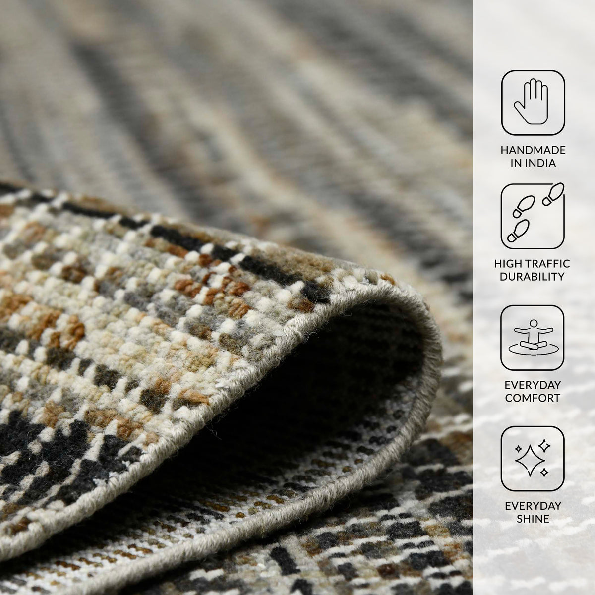 Amer Legacy LEG-7 Cooper Gray area rug - infographic view
