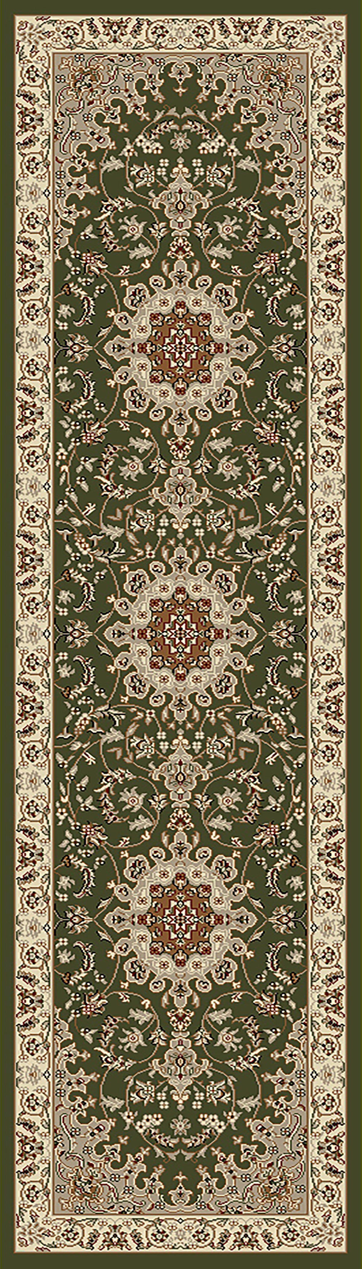 Dynamic Rugs Legacy 58000 Green Rugs - runner view