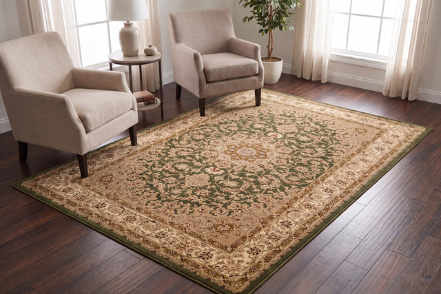 Dynamic Rugs Legacy 58000 Green Rugs - room scene