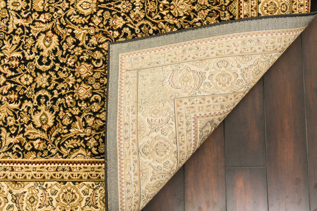 Dynamic Rugs Legacy 58004 Black Rugs - corner detail