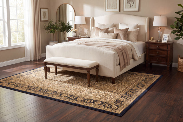 Dynamic Rugs Legacy 58004 Ivory Rugs - room scene