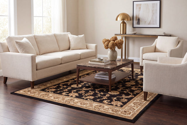 Dynamic Rugs Legacy 58017 Black Rugs - room scene