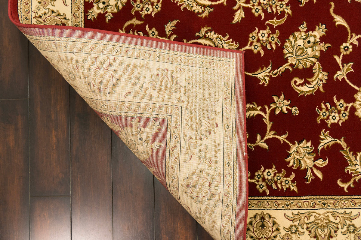 Dynamic Rugs Legacy 58017 Red Rugs - corner detail