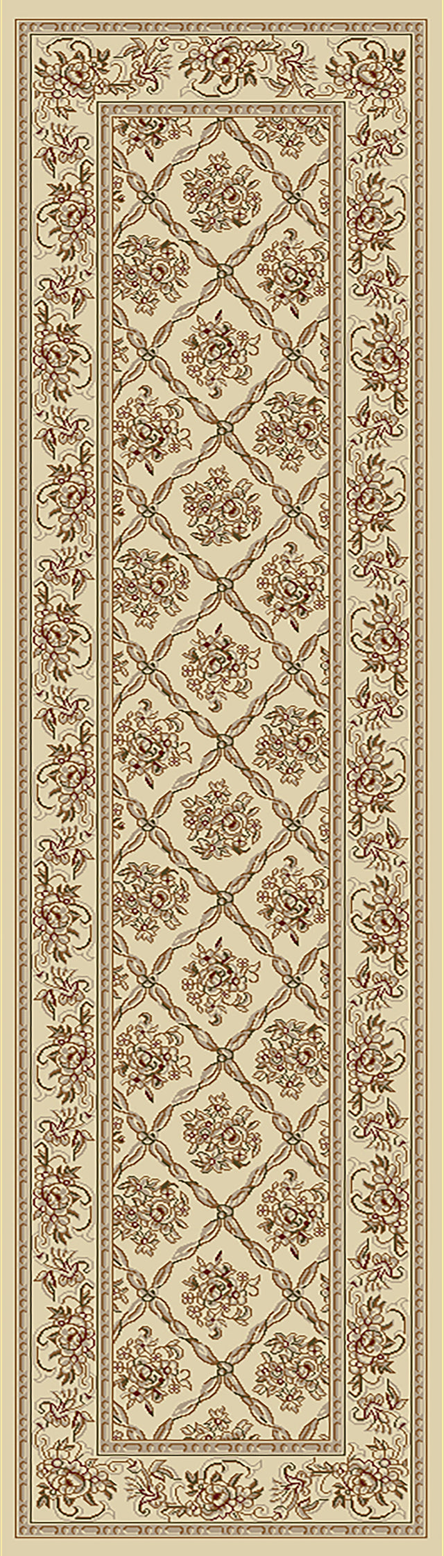 Dynamic Rugs Legacy 58018 Ivory Rugs - runner view