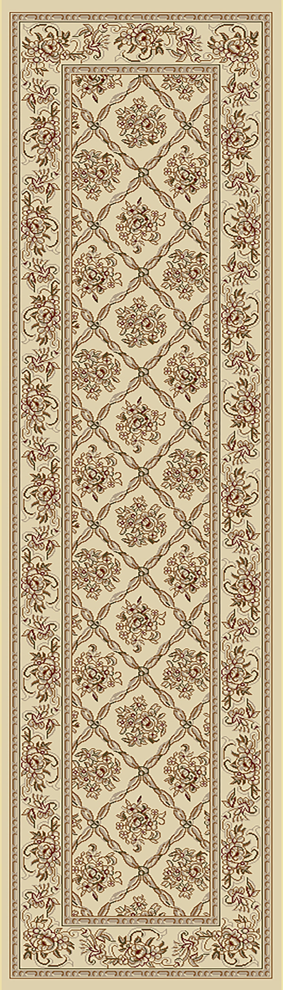 Dynamic Rugs Legacy 58018 Ivory Rugs - runner view