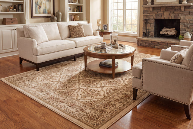 Dynamic Rugs Legacy 58018 Ivory Rugs - room scene