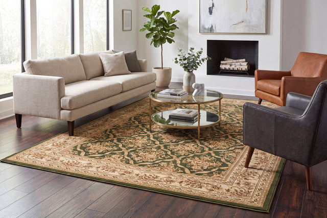 Dynamic Rugs Legacy 58018 Green Rugs - room scene