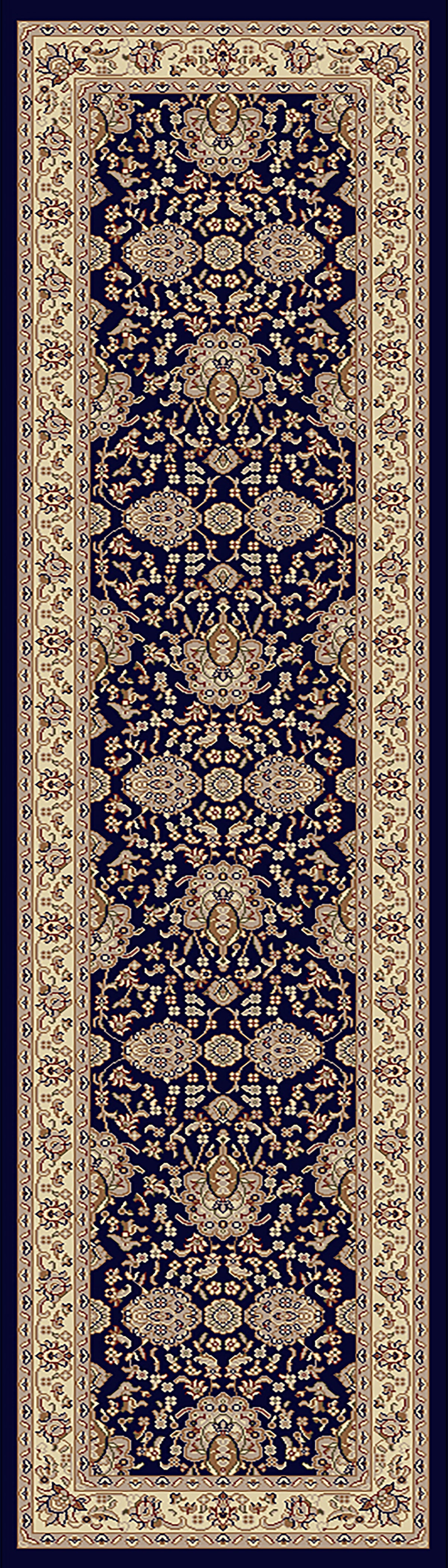 Dynamic Rugs Legacy 58019 Navy Rugs - runner view