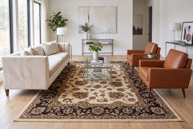 Dynamic Rugs Legacy 58020 Cream / Brown Rugs - room scene
