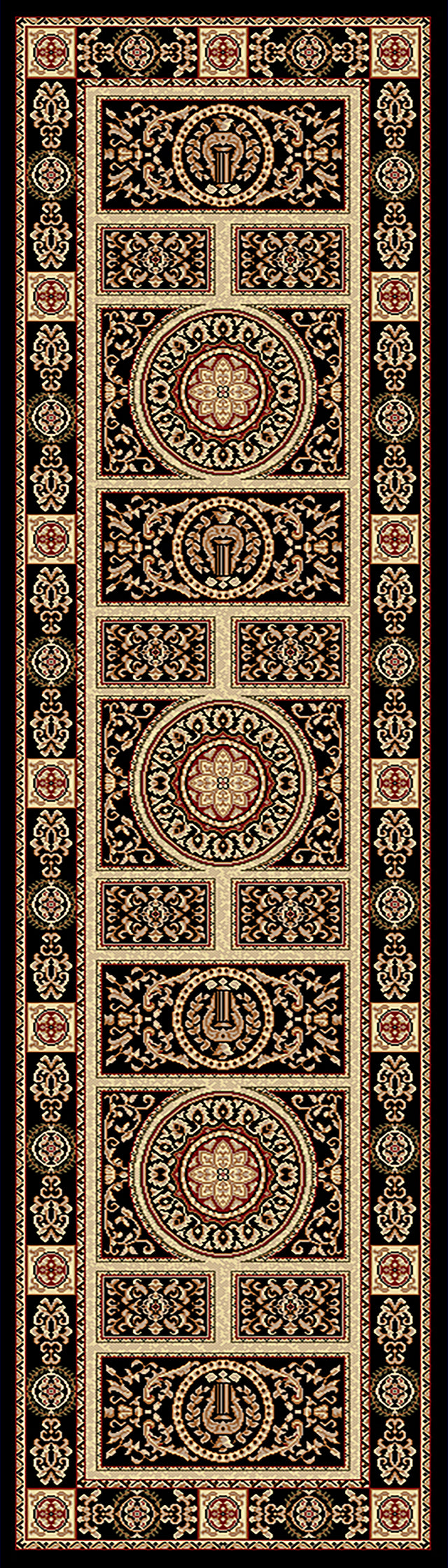 Dynamic Rugs Legacy 58021 Black Rugs - runner view