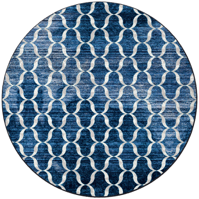 American Dakota Lattice Blue Rug