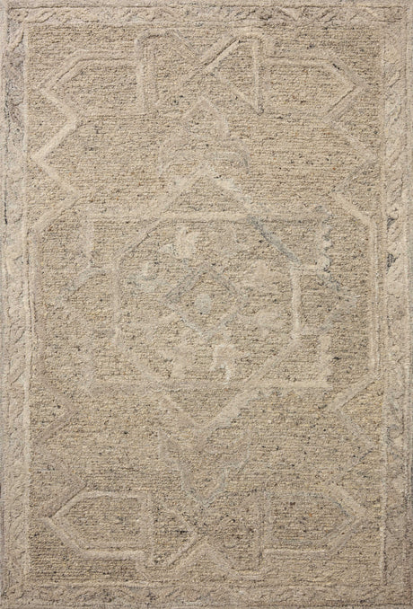 Loloi Mabel MBL-01 Traditional Hand Tufted Pebble, Mist Rug