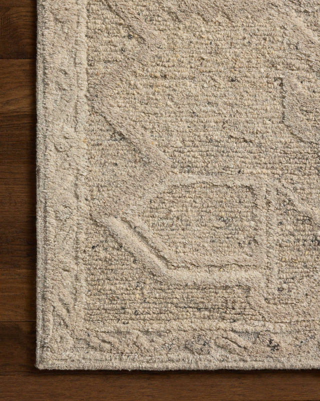 Loloi Mabel MBL-01 Traditional Hand Tufted Pebble, Mist Rug