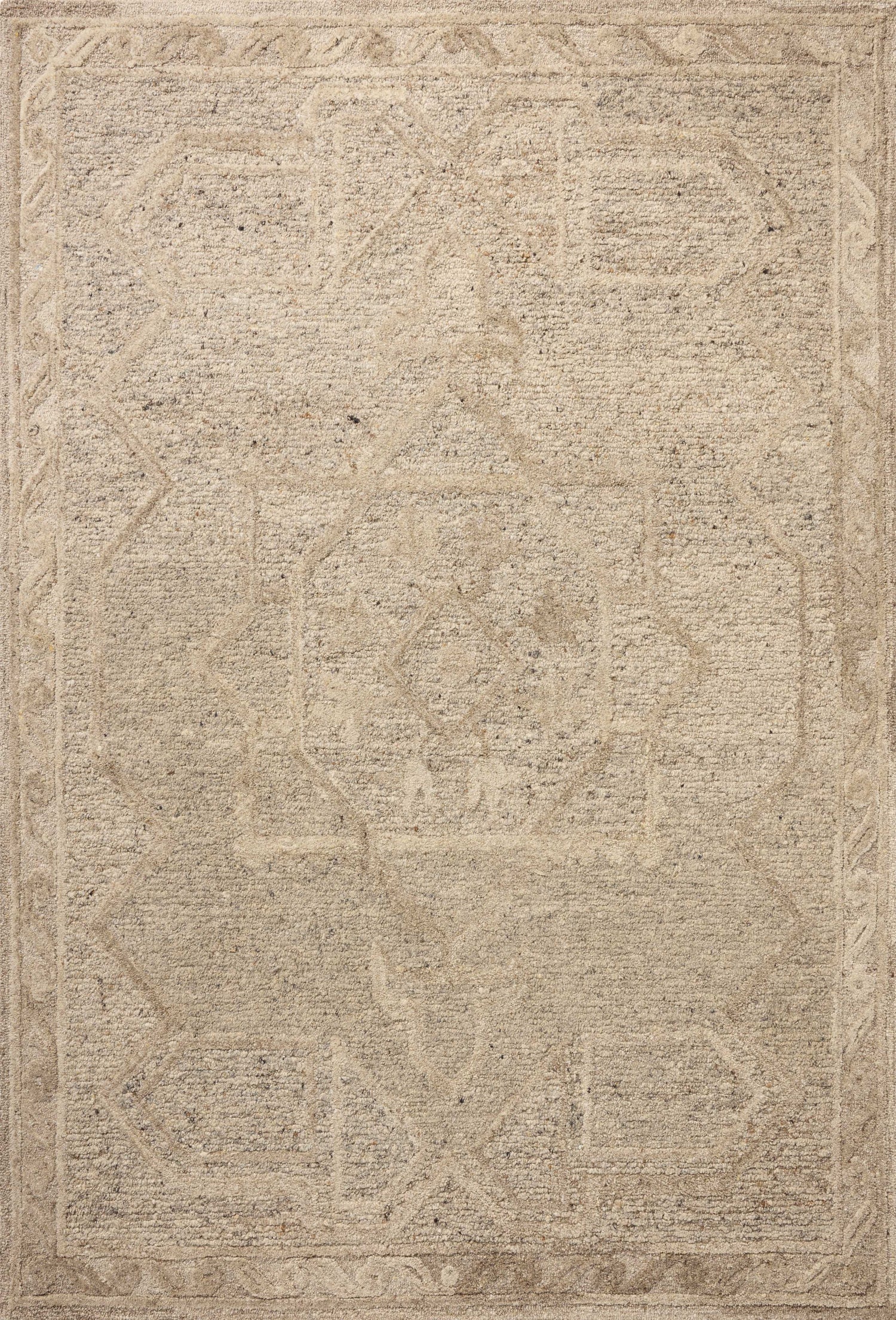 Loloi Mabel MBL-01 Traditional Hand Tufted Stone, Sand Rug